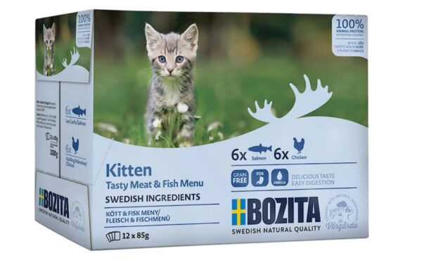 Bozita Kitten Kött&Fisk (I sås) Menu 12*85g